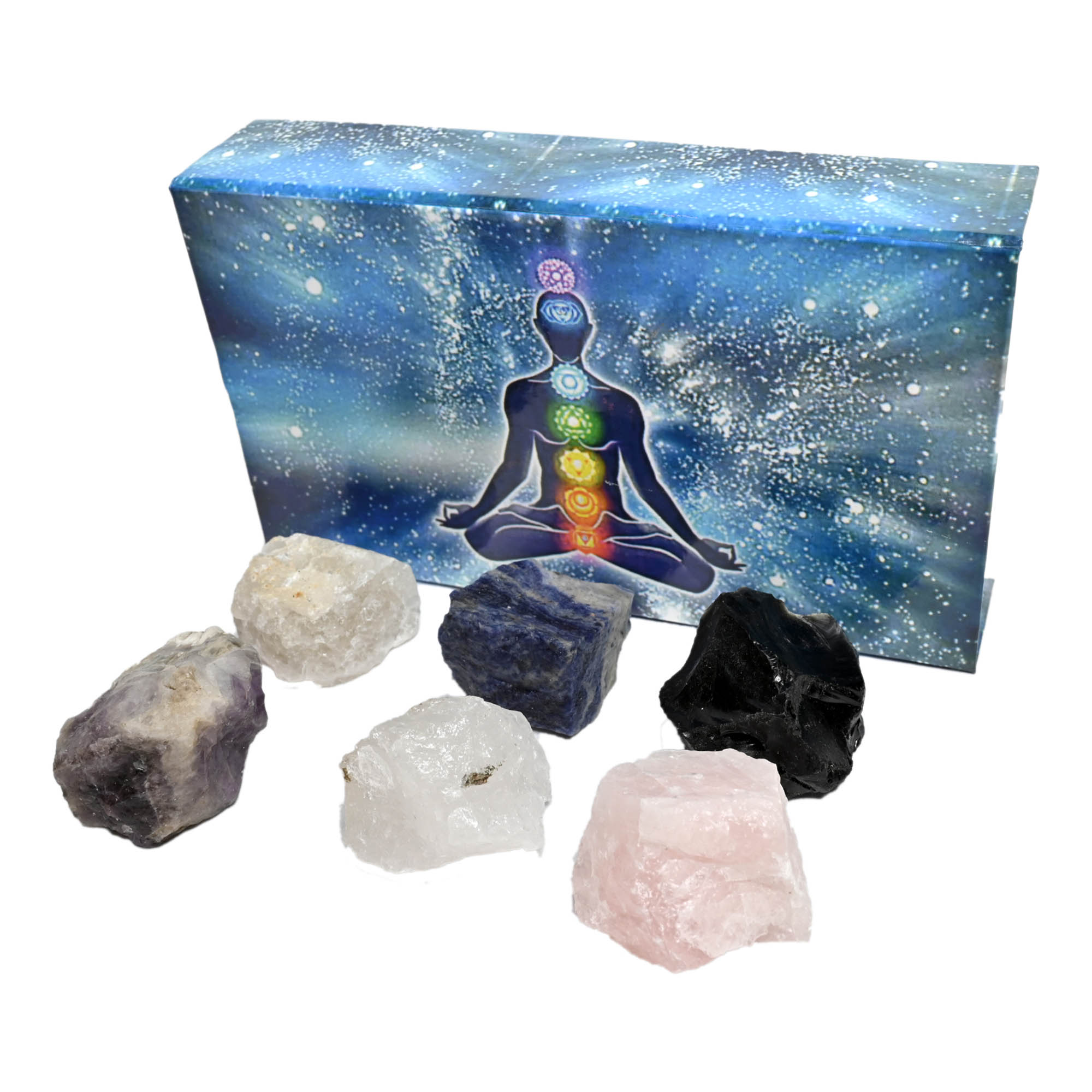 KACHVI Crystal Sagittarius Gifts-Zodiac Signs Stones to Complement The Birthstones-Natural Healing Crystals with Horoscope Box Set