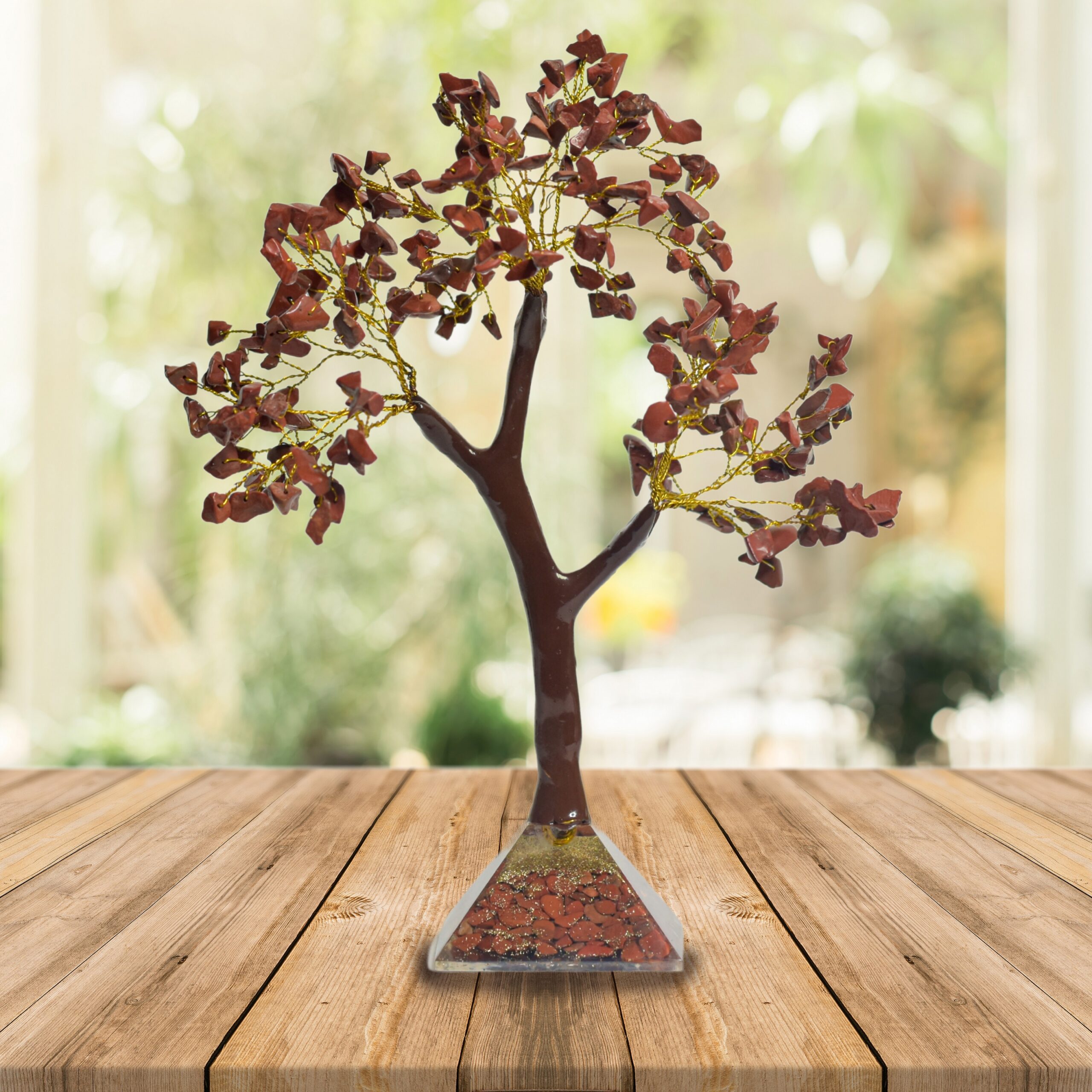 KACHVI Crystal Set |Red Jasper Pryamid Tree