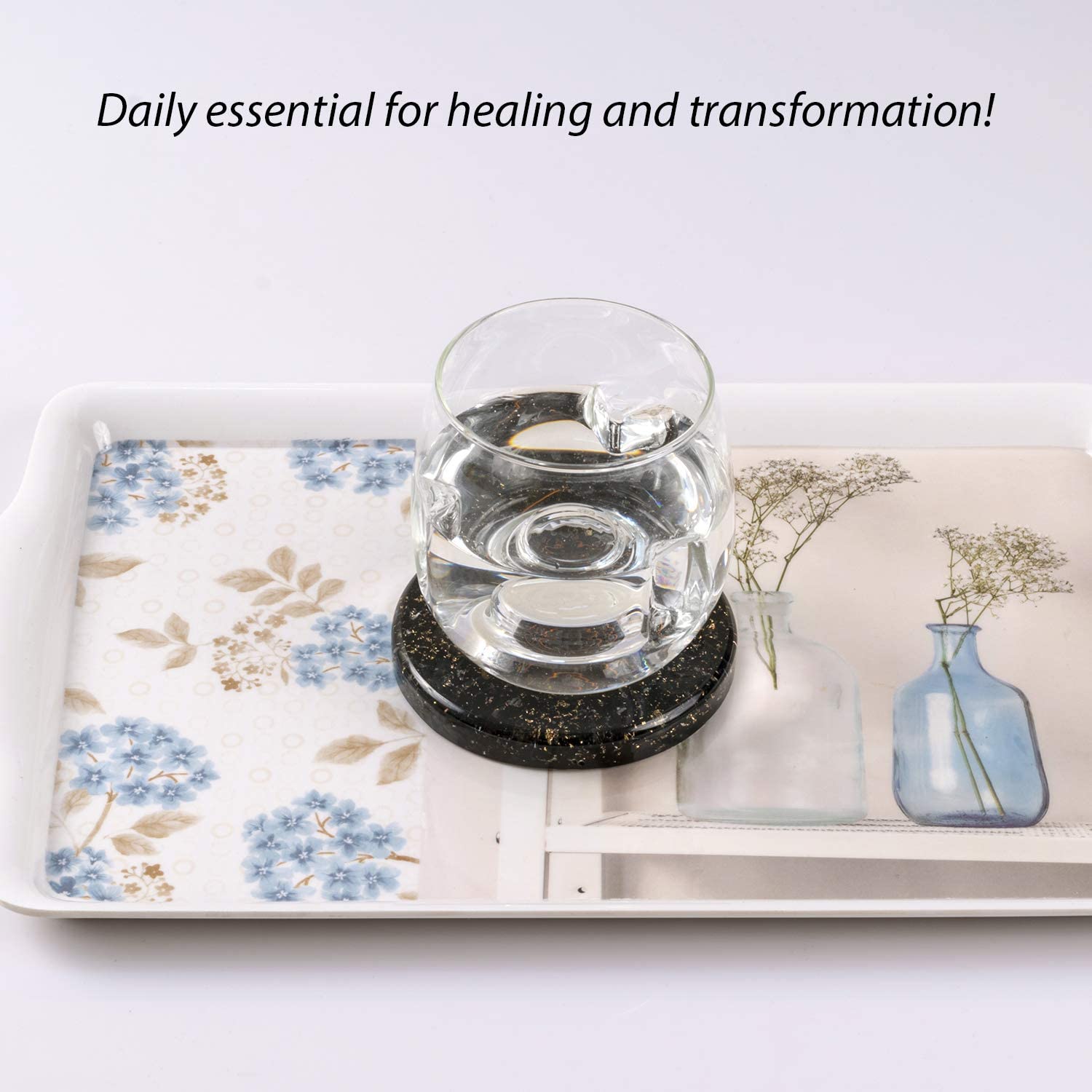 KACHVI Crystal Set |Black Coaster Orgone