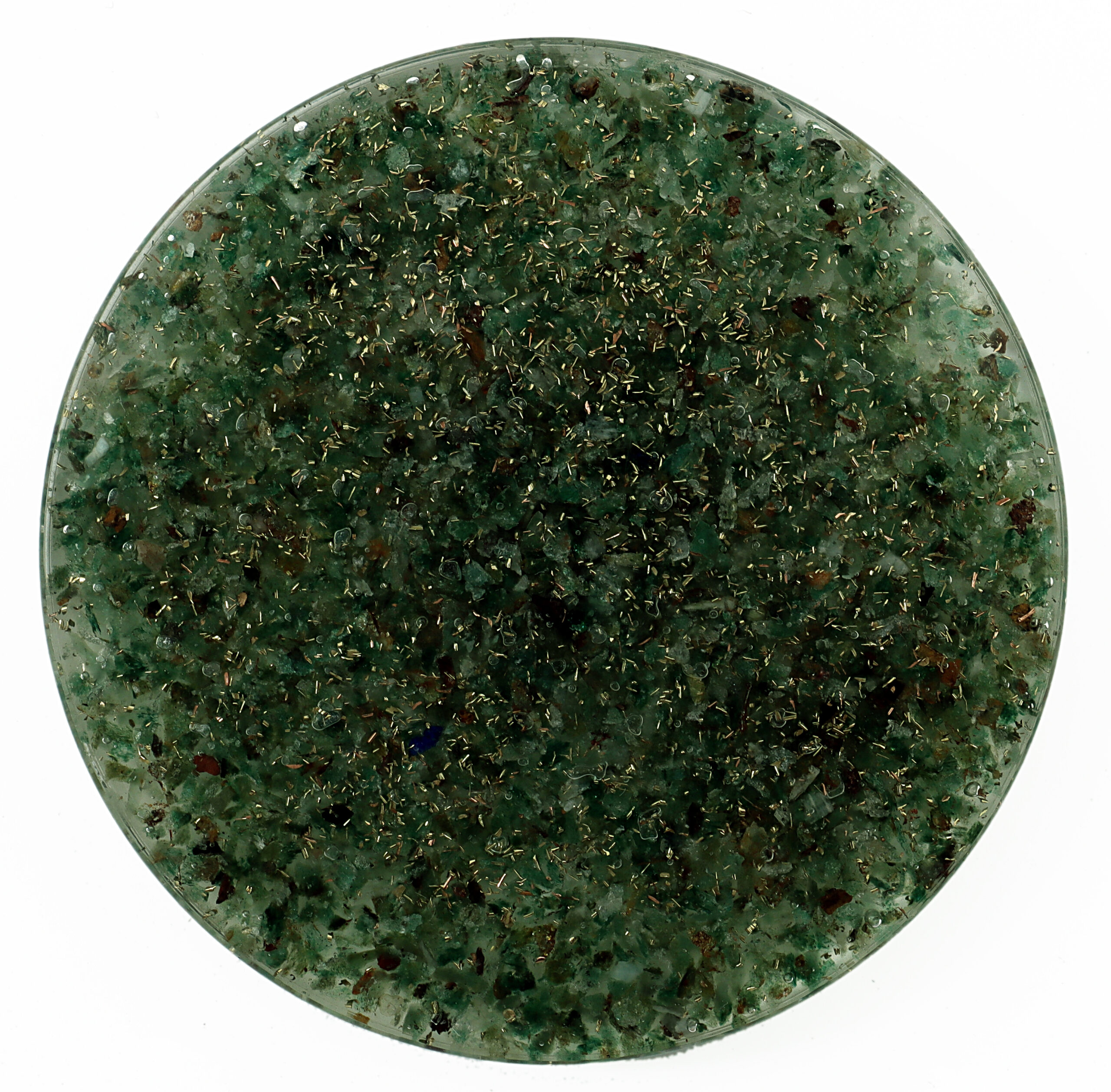 KACHVI Crystal Set |Green Coaster Orgone