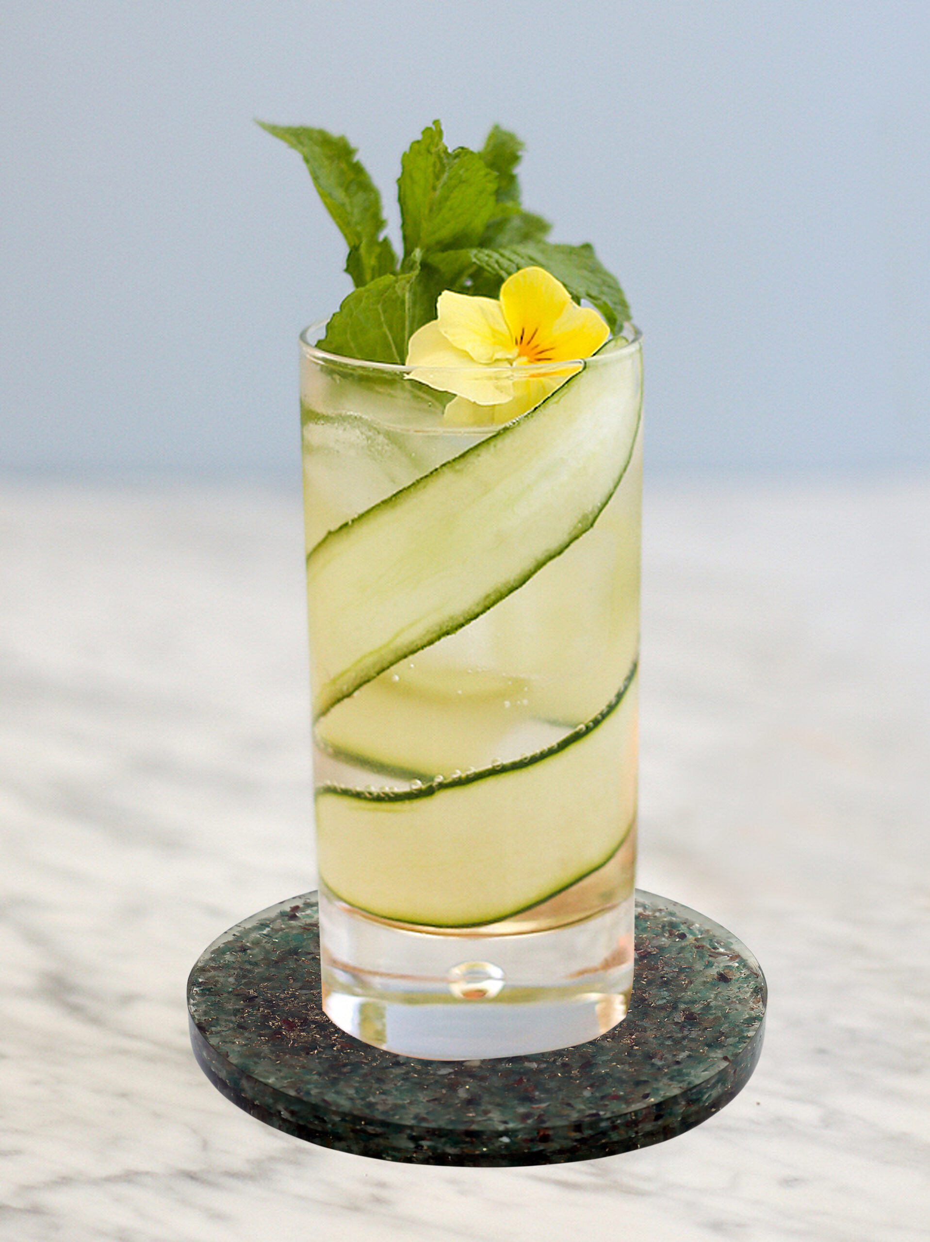 KACHVI Crystal Set |Green Coaster Orgone