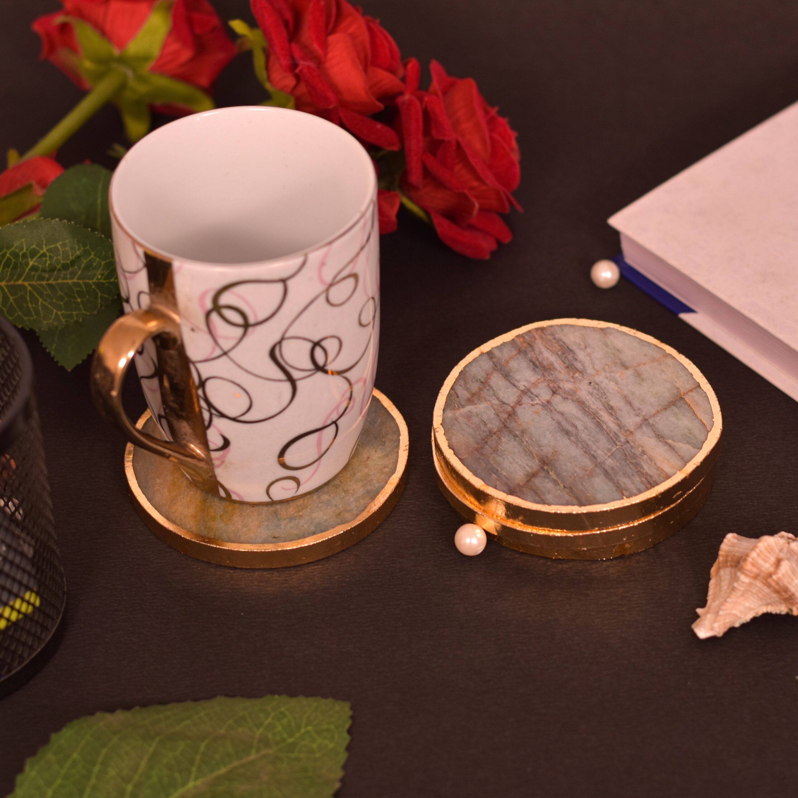 KACHVI Crystal Set |Rose Circle crystal