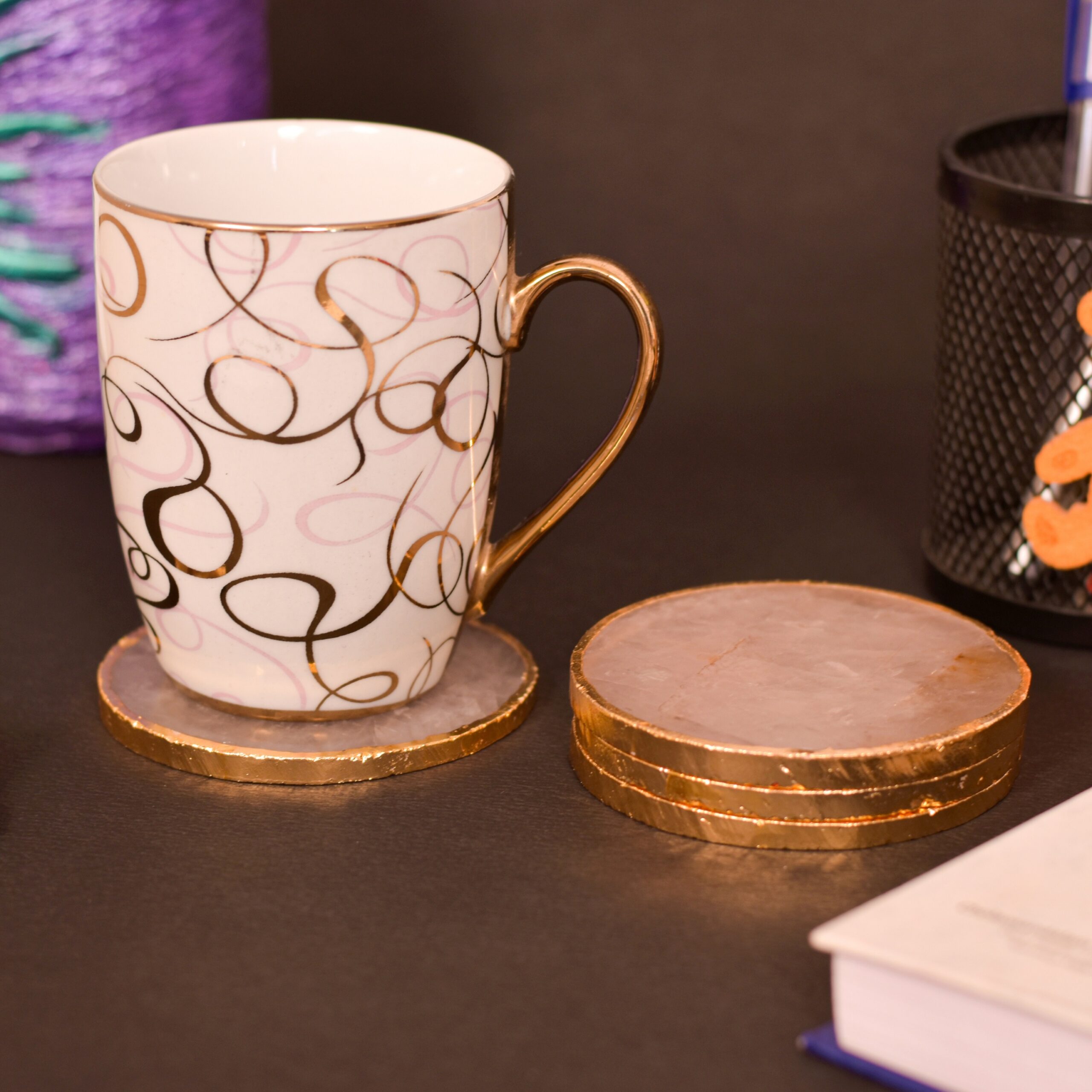 KACHVI Crystal Set |Rose Circle crystal