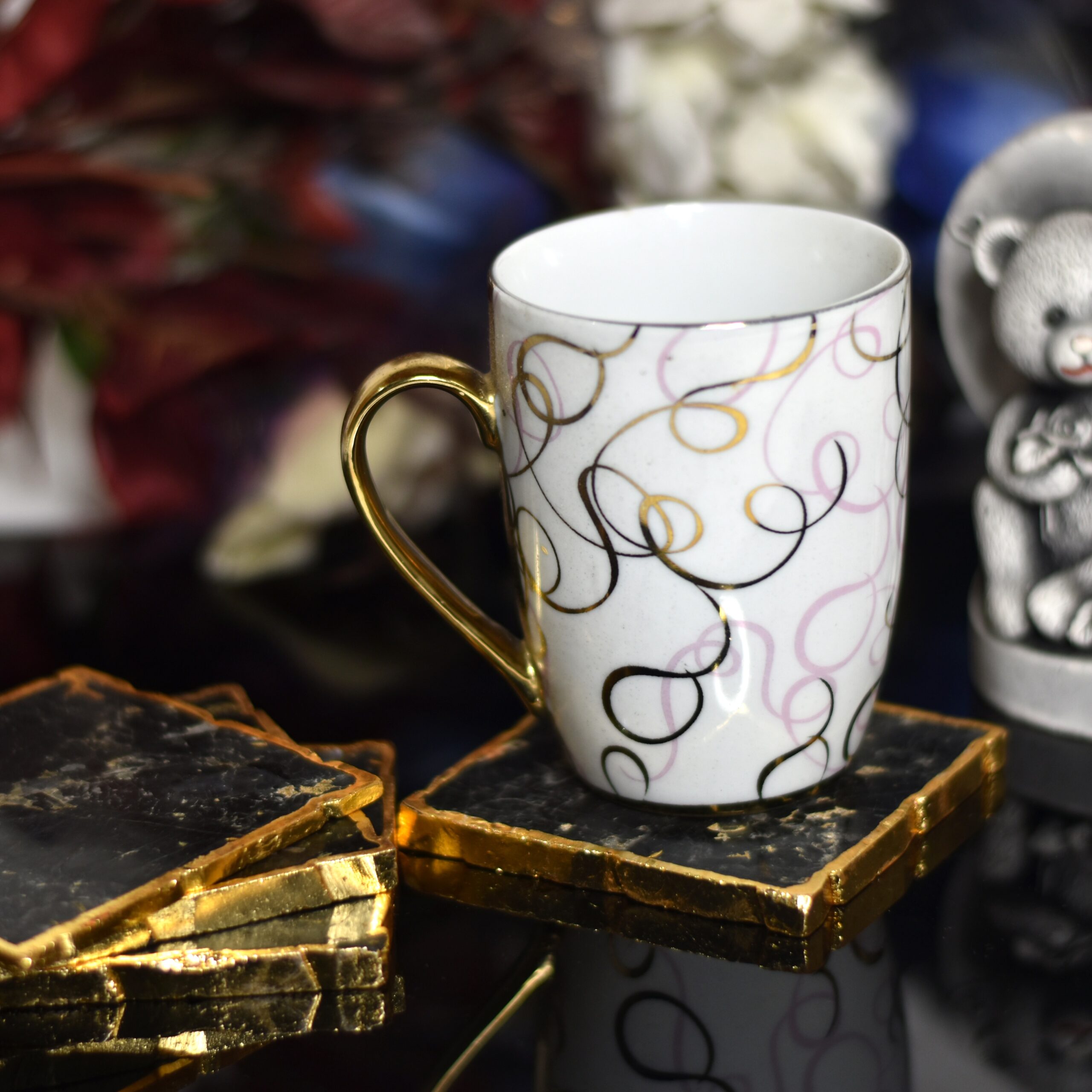 KACHVI Crystal Set |Larvakite Coaster Square Crystal