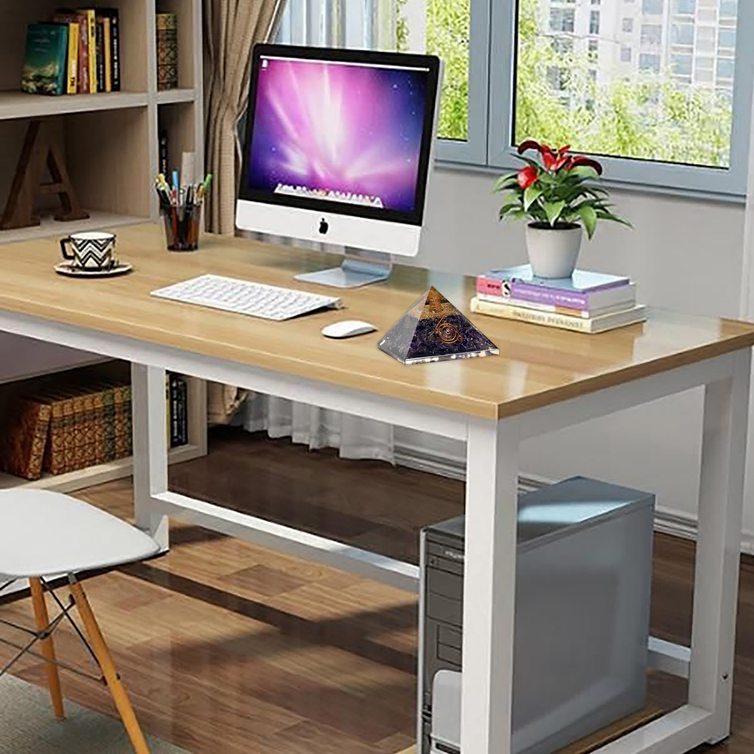 KACHVI Crystal Set |Amethyst Pryamid