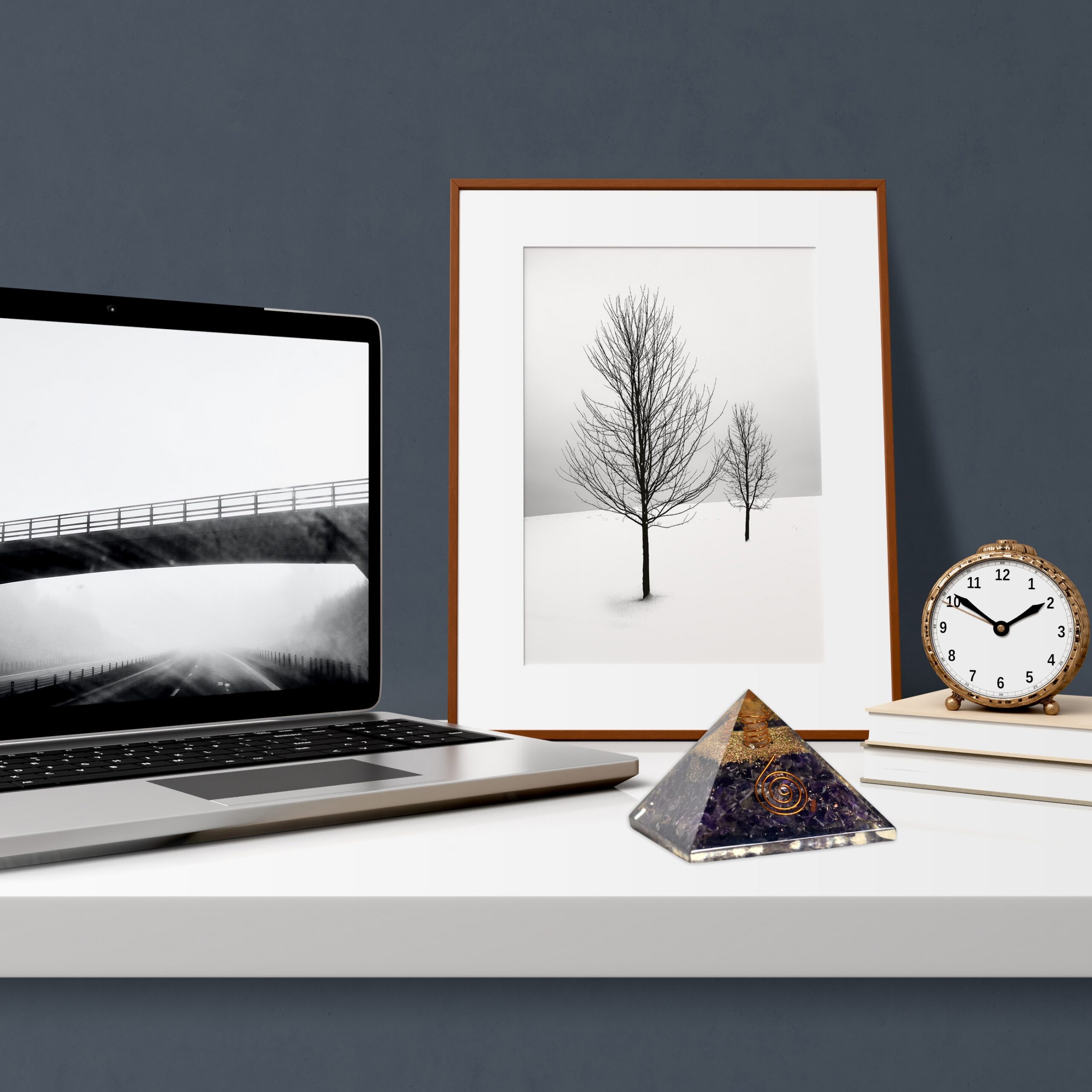 KACHVI Crystal Set |Amethyst Pryamid