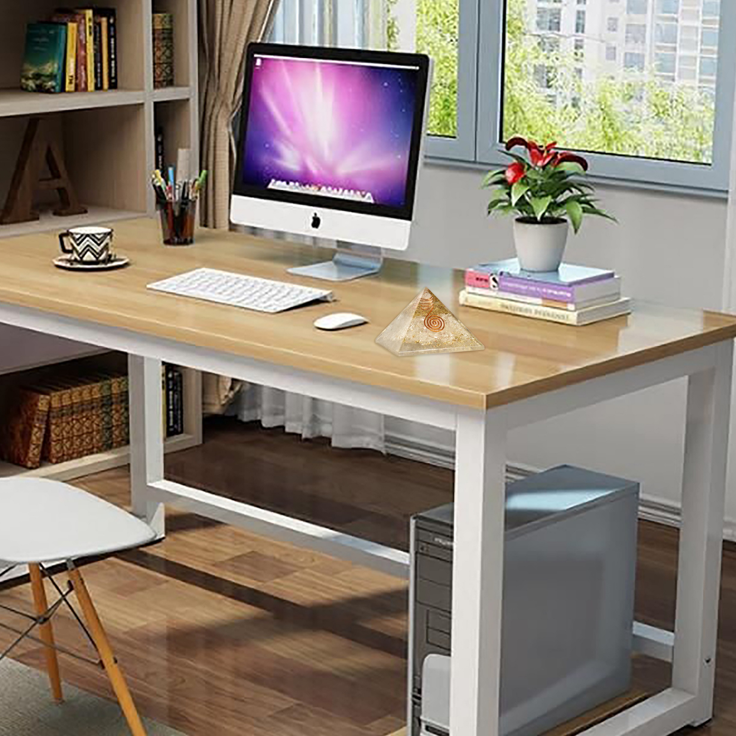 KACHVI Crystal Set |Clear Pryamid